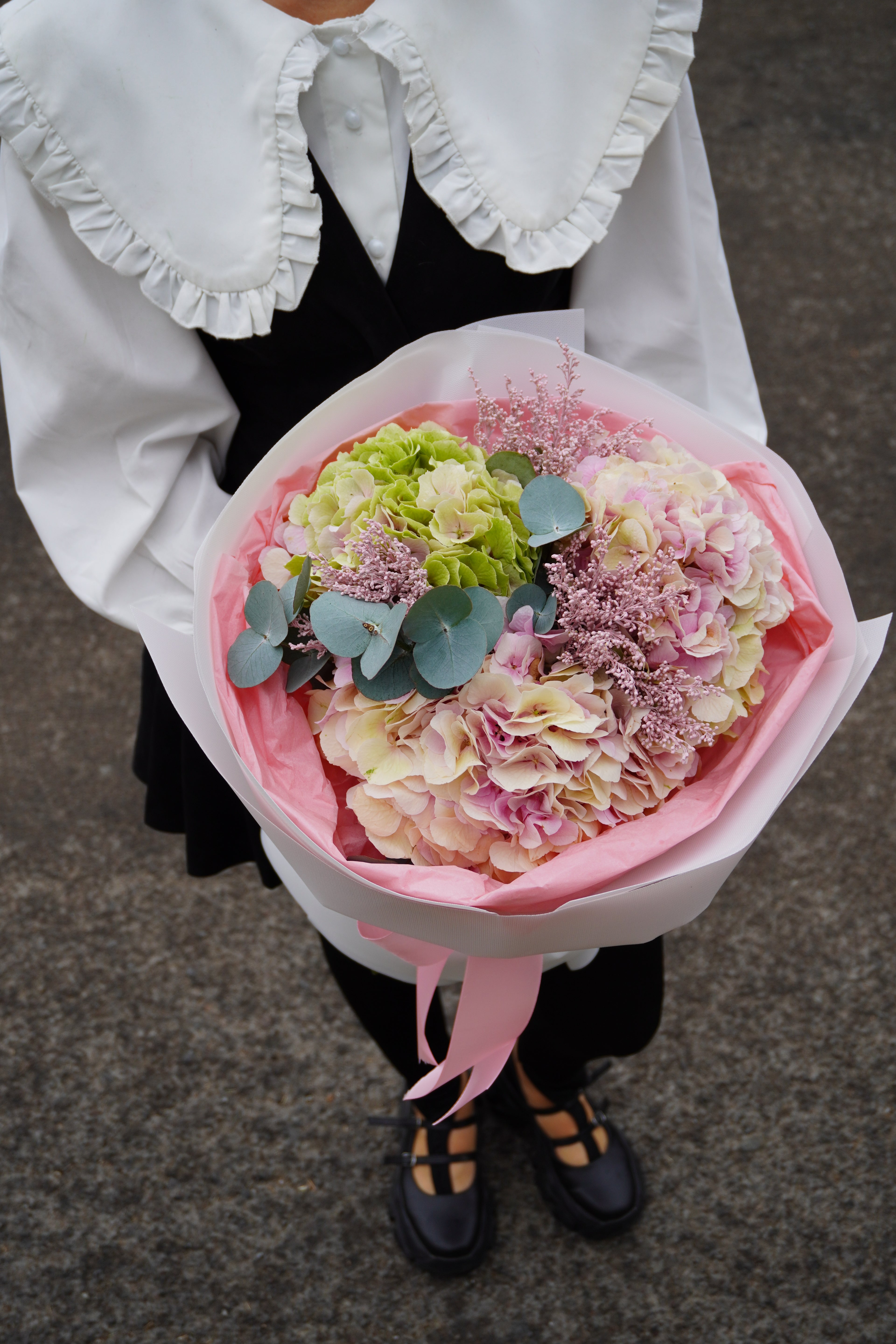 Гортензія та евкаліпт