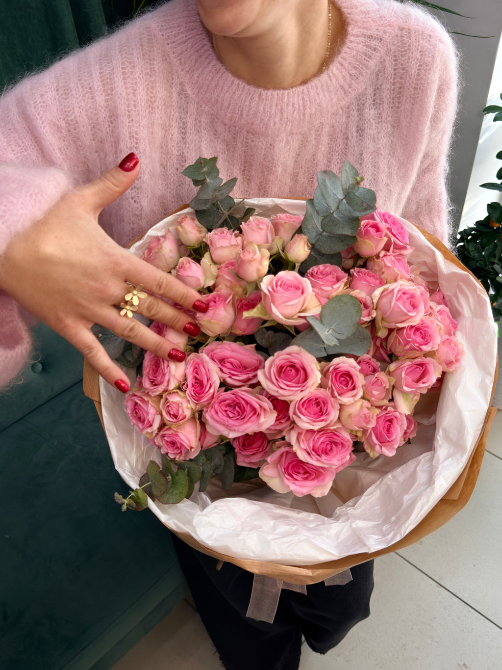 Кущикова троянда букетик