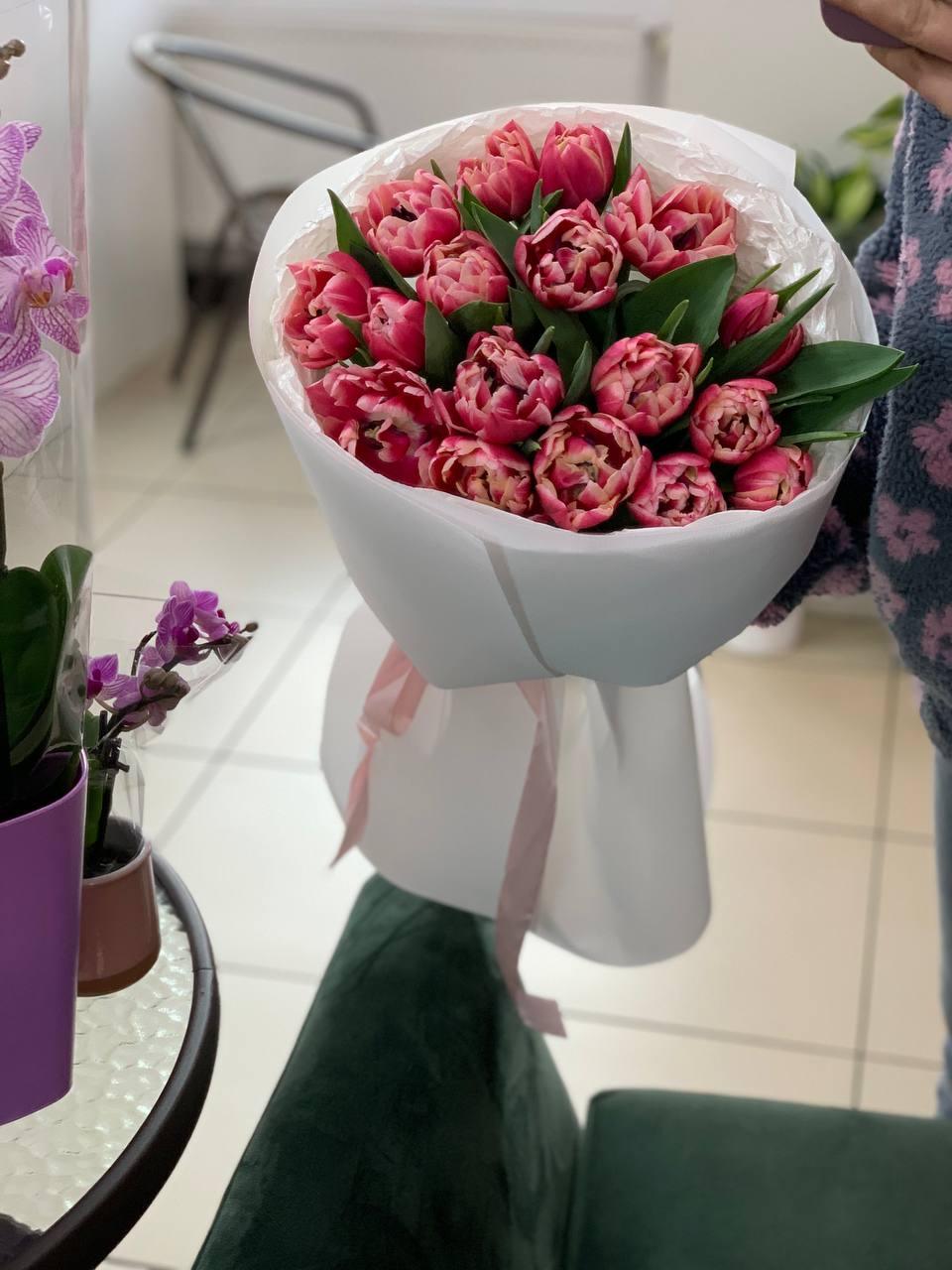 Букет з тюльпанами